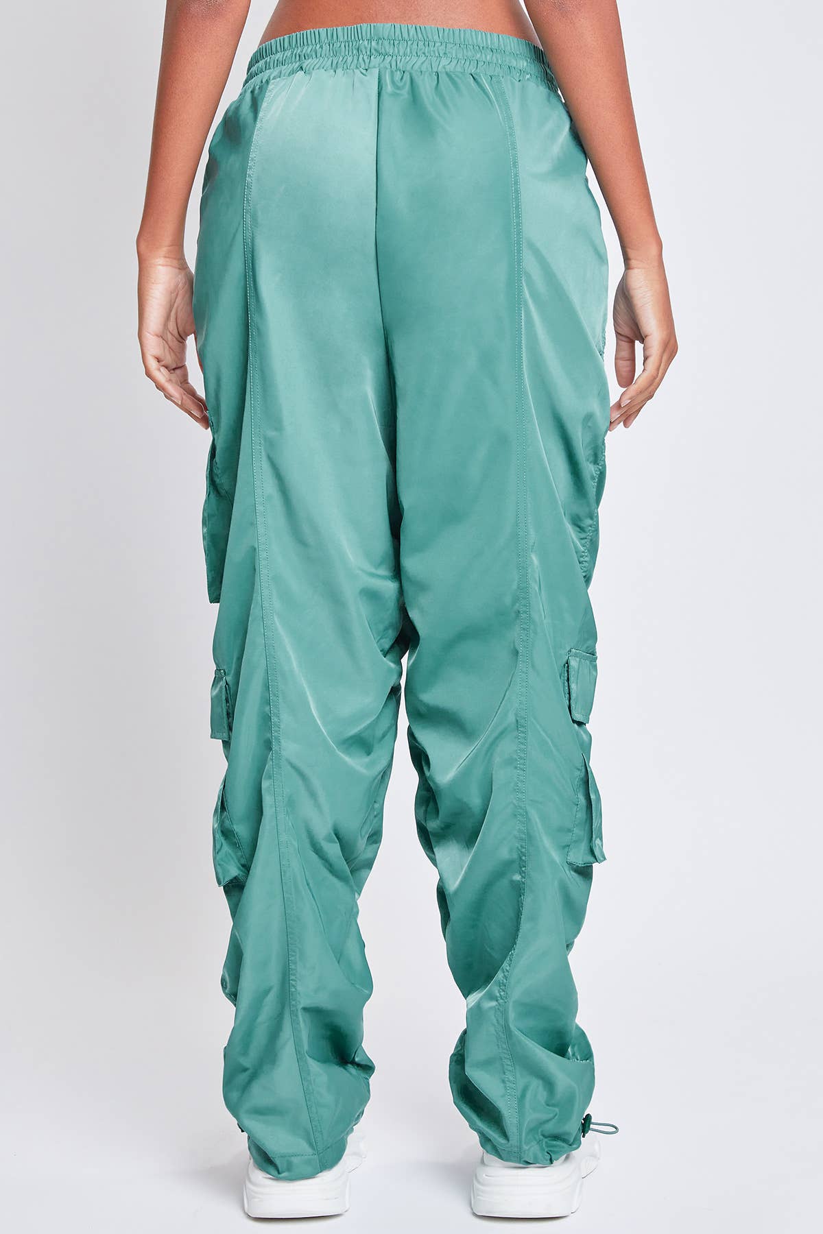 HIRISE ROUCHED NYLON CARGO JOGGER