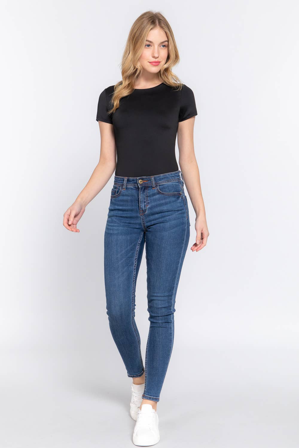 Short Sleeve Crew Neck ITY Bodysuit
