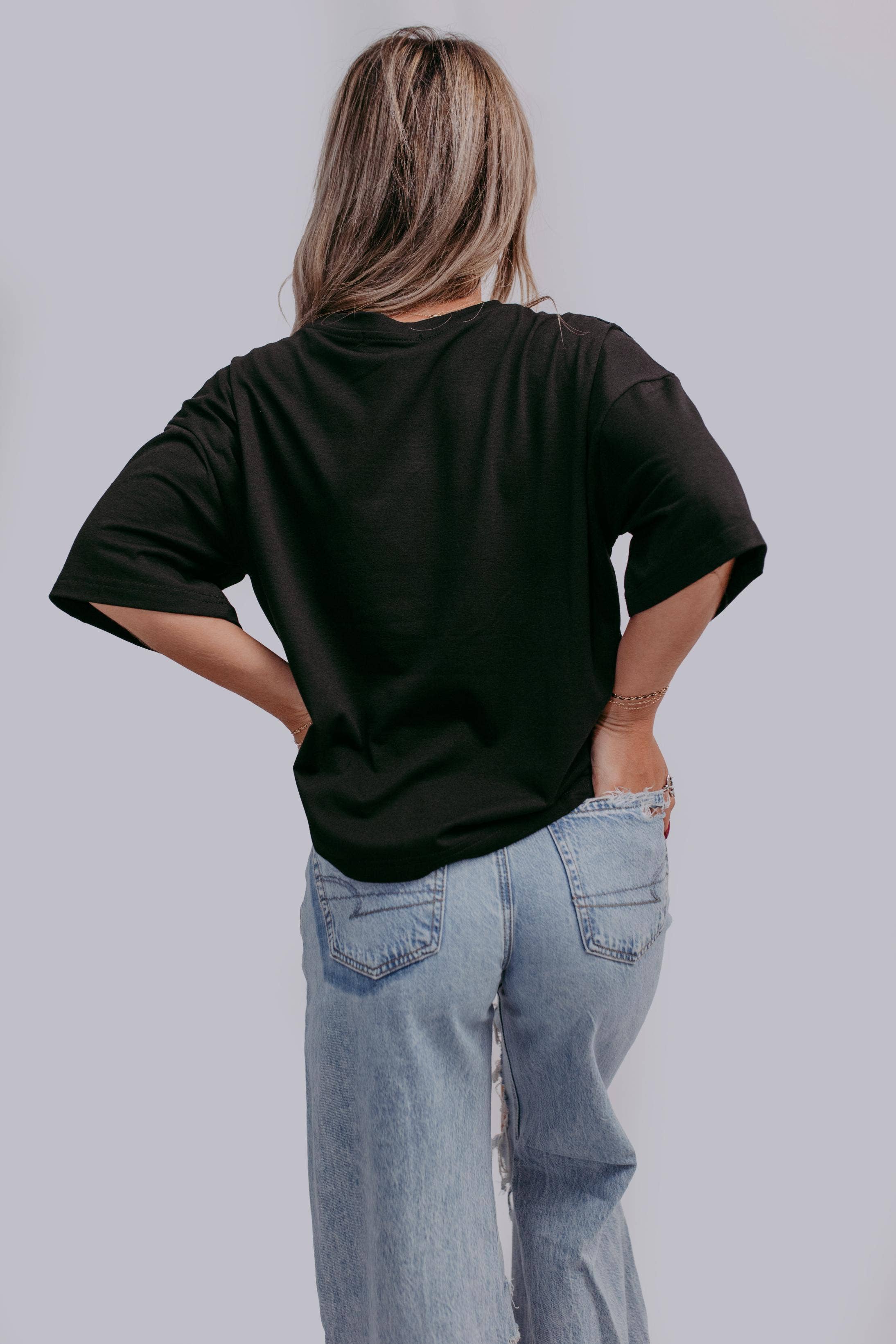 SHORT SLEEVE YEE HAW ROPE EMBROIDERED TEE