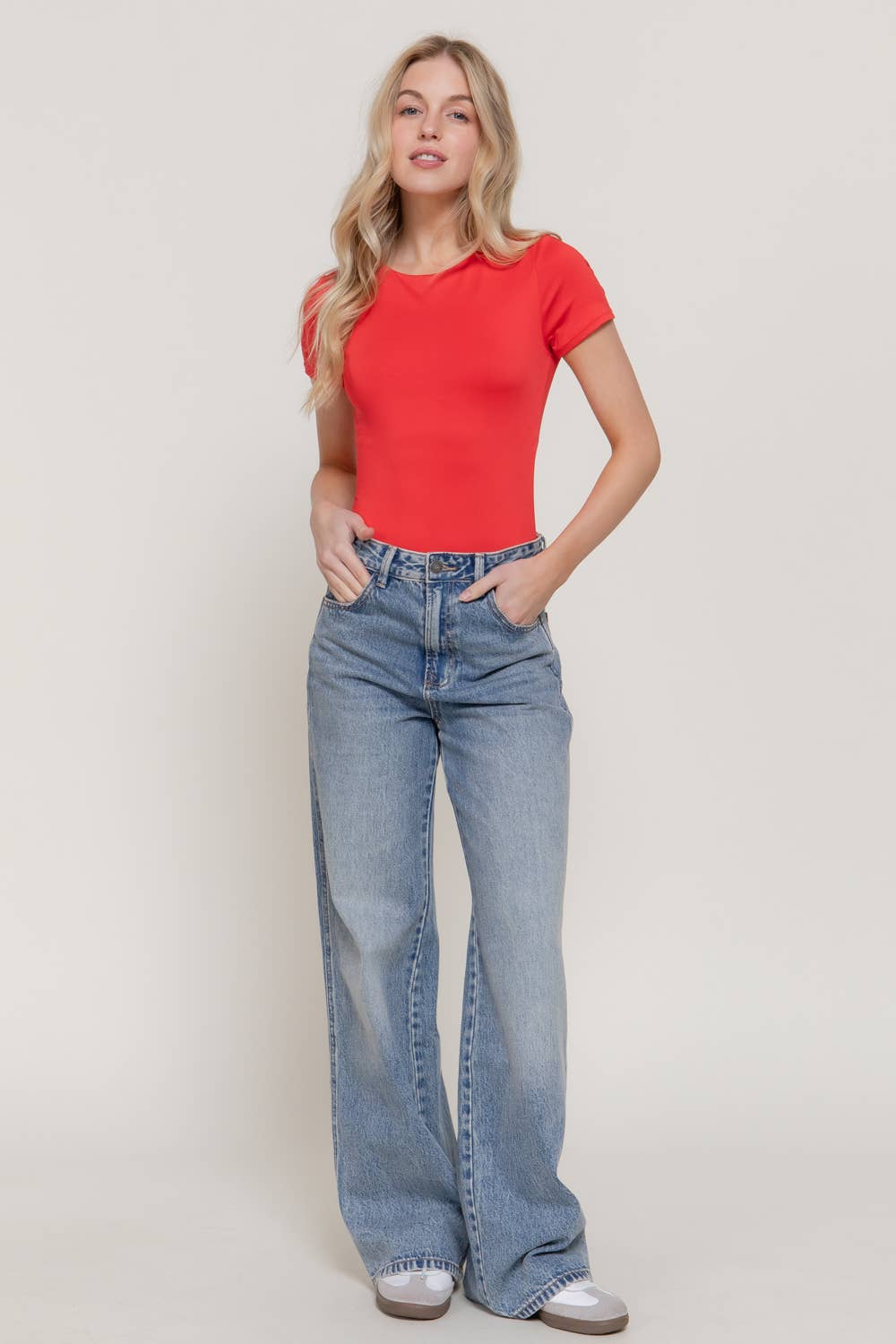 Short Sleeve Crew Neck ITY Bodysuit