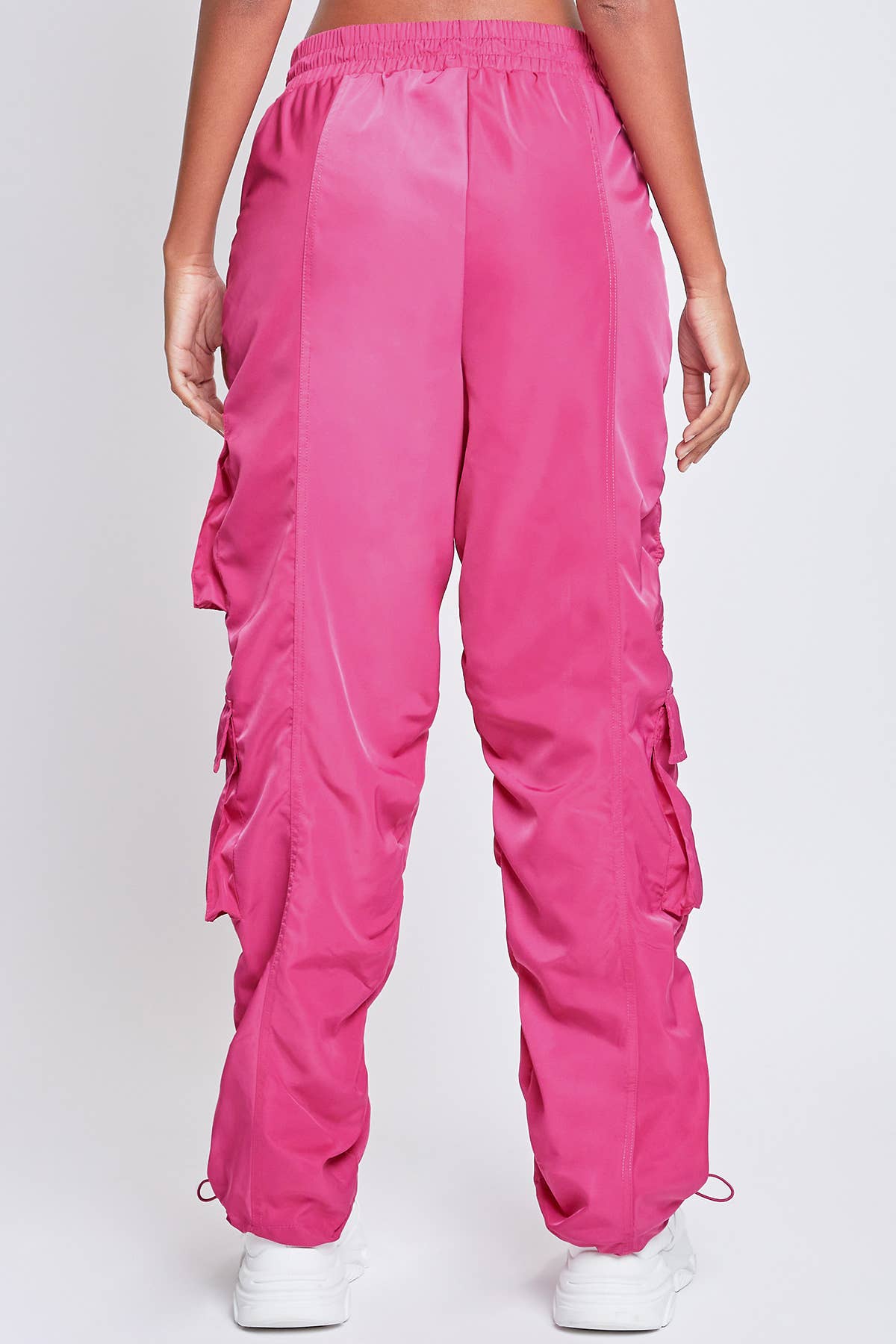 HIRISE ROUCHED NYLON CARGO JOGGER