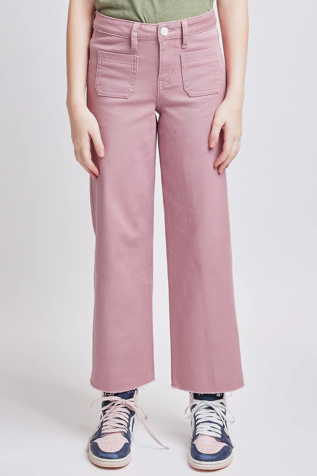 GIRLS MILLIE HIRISE WIDE LEG WITH PATCH POCKETS