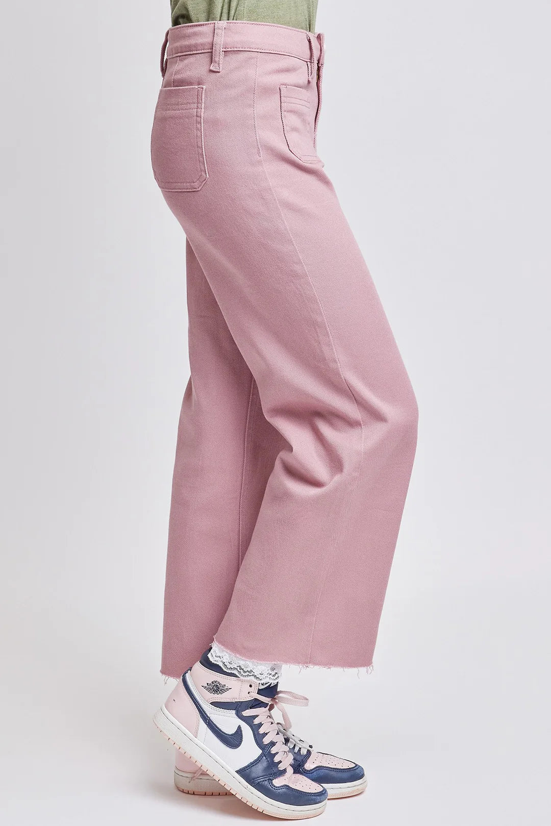 GIRLS MILLIE HIRISE WIDE LEG WITH PATCH POCKETS