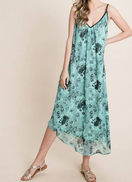 fitted lace wedding dress CHIFFON CAMI MAXI DRESS – The Hotpink Daisy