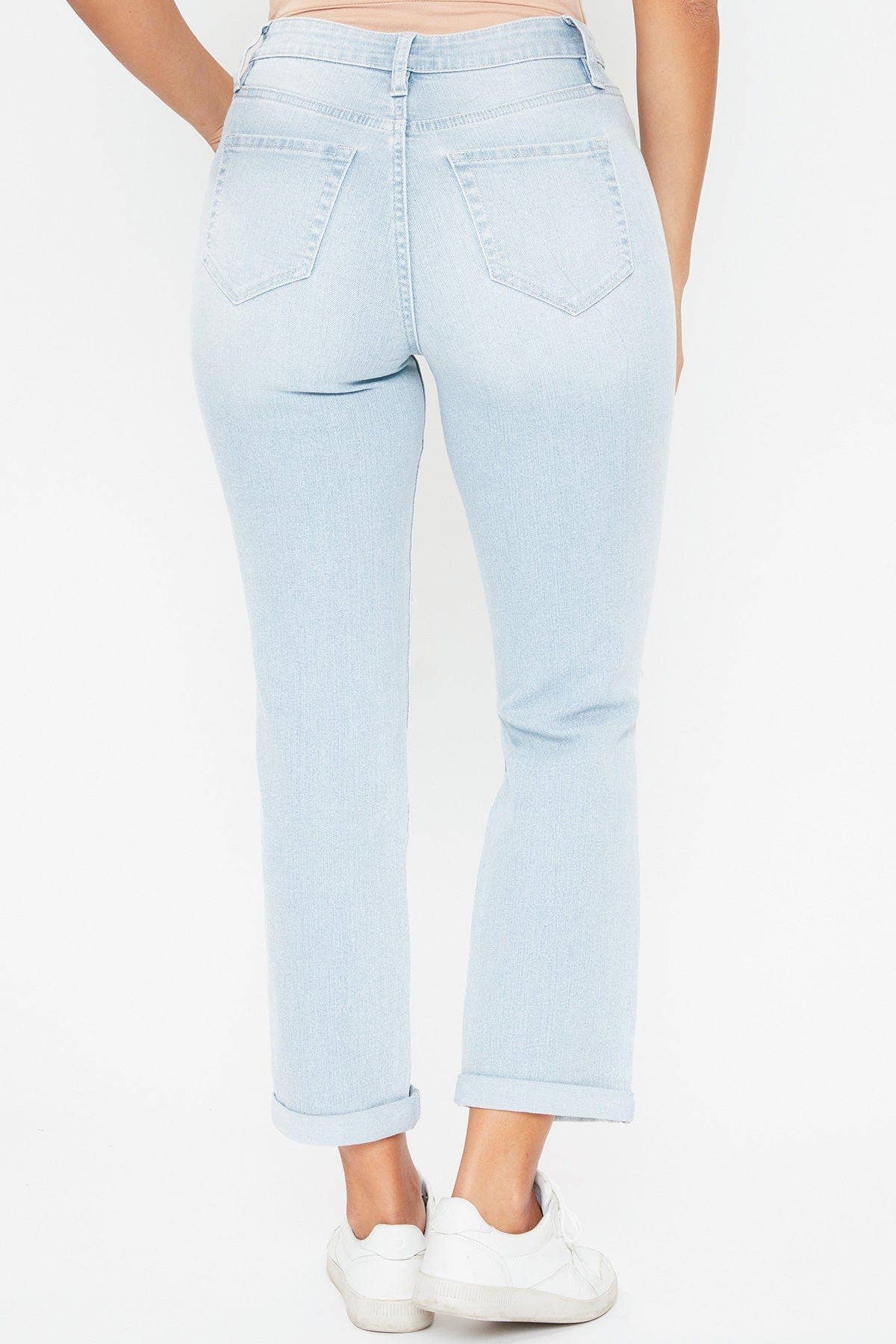 HYBRID DREAM HIRISE MOM FIT ANKLE JEAN