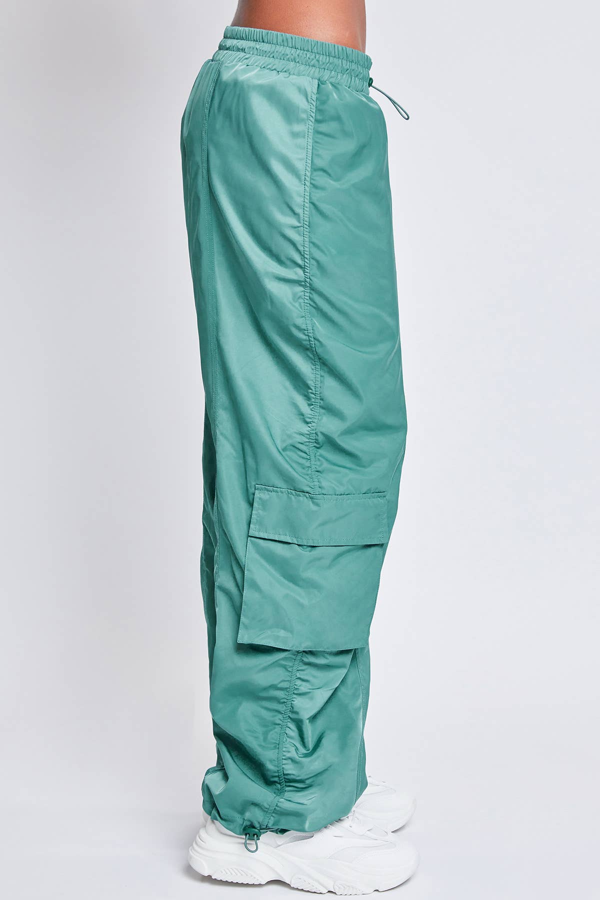 HIRISE ROUCHED NYLON CARGO JOGGER