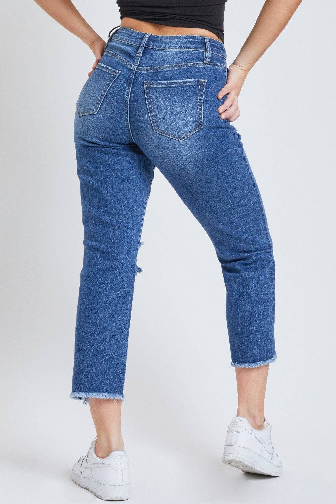 HIRISE DREAM FIT STRAIGHT LEG WITH RAW HEM