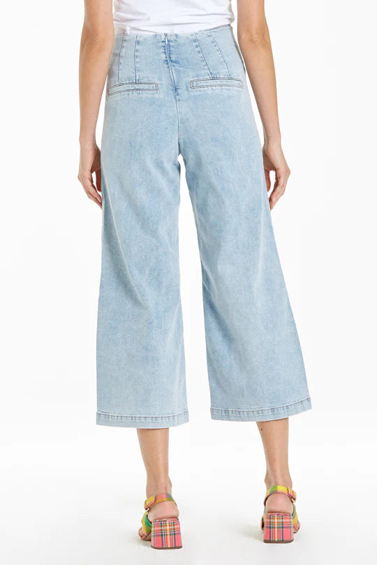 AUDREY SUPER HIGH RISE CROPPED WIDE LEG JEANS PACIFIC COAST
