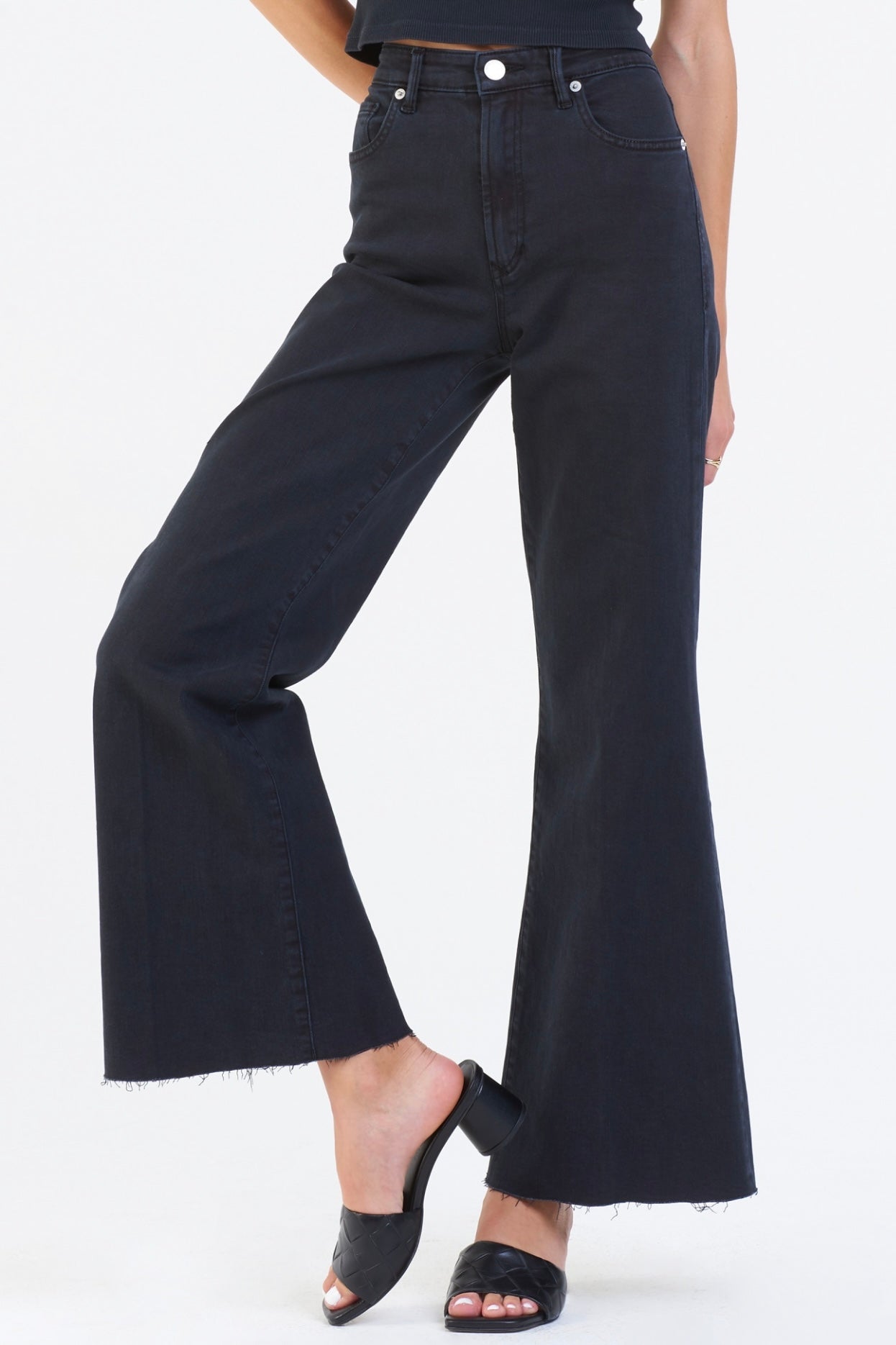 FIONA SUPER HIRISE WIDE LEG BLACK