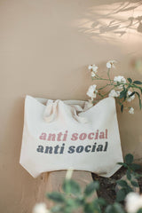 Anti Social Large Tote Bag