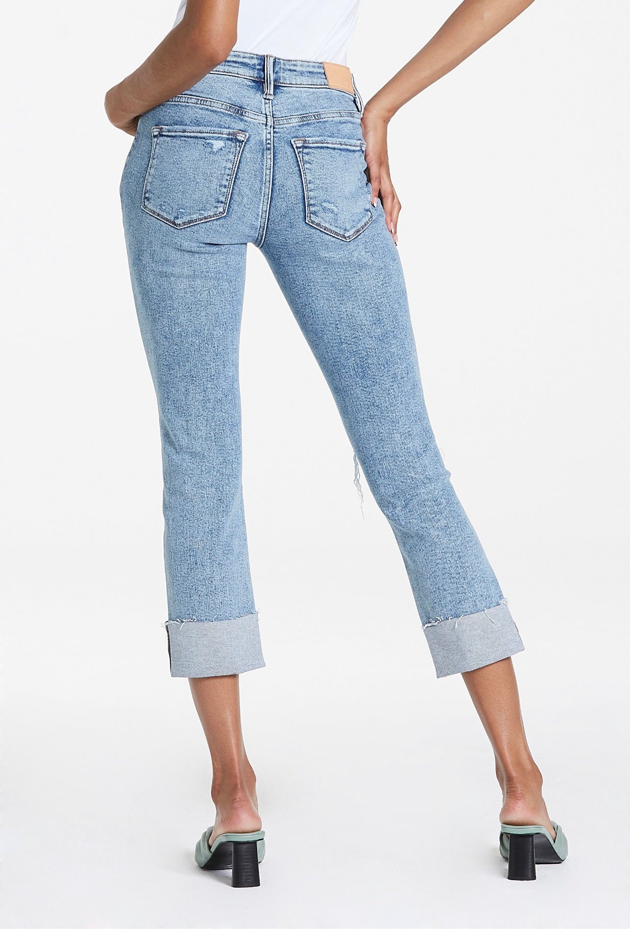 BLAIR HIRISE STRAIGHT CROP WITH RAW HEM