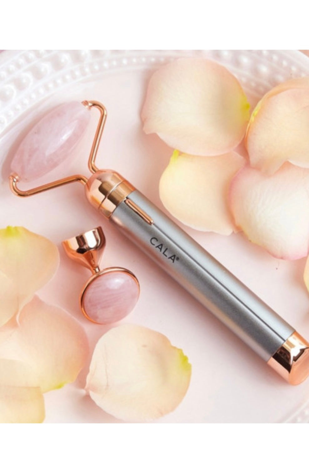 2-IN-1 ROSE QUARTZ SONIC FACIAL MASSAGER