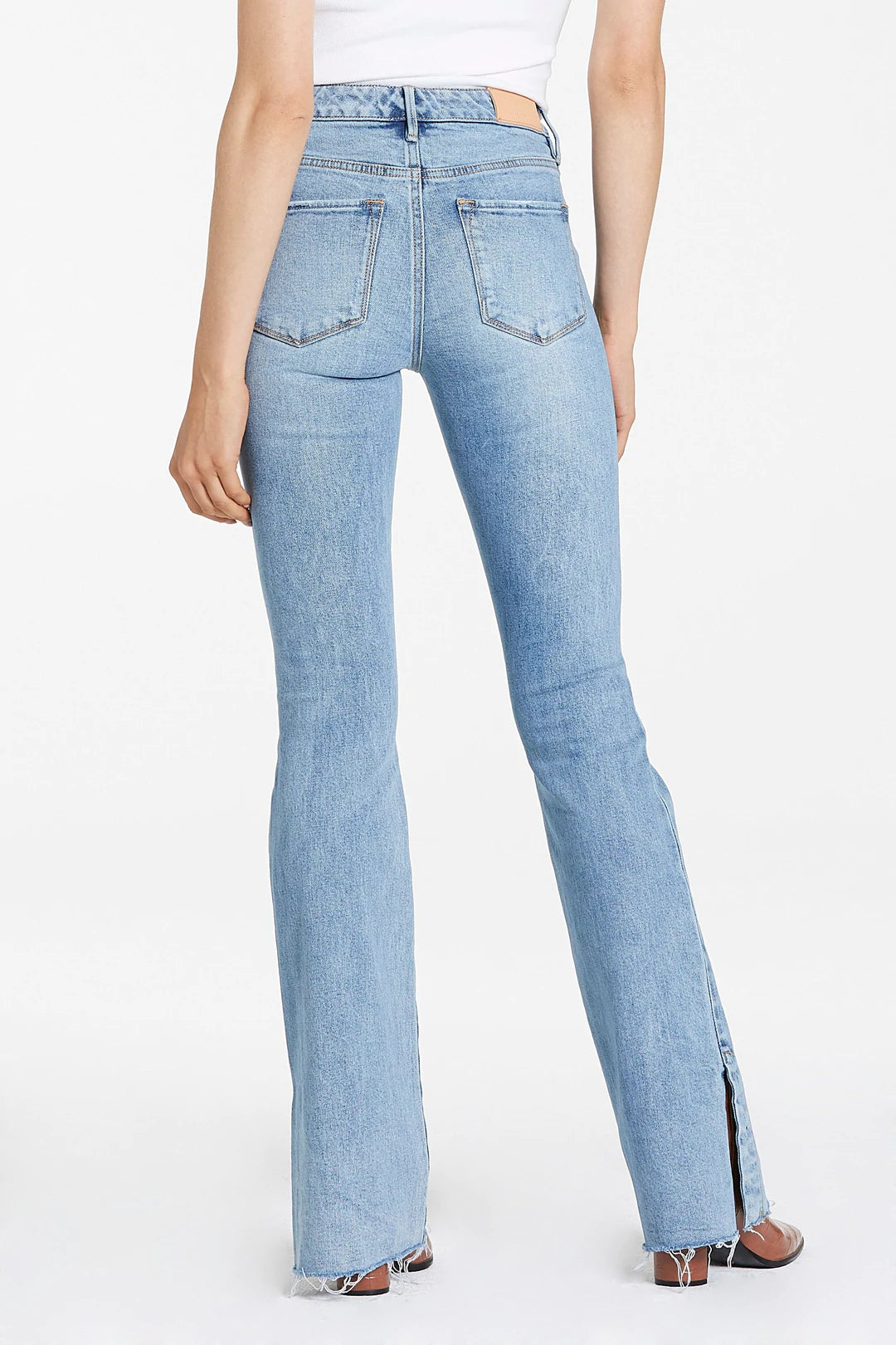 JAXTYN HIGH RISE BOOTCUT JEANS WITH SPLIT HEM