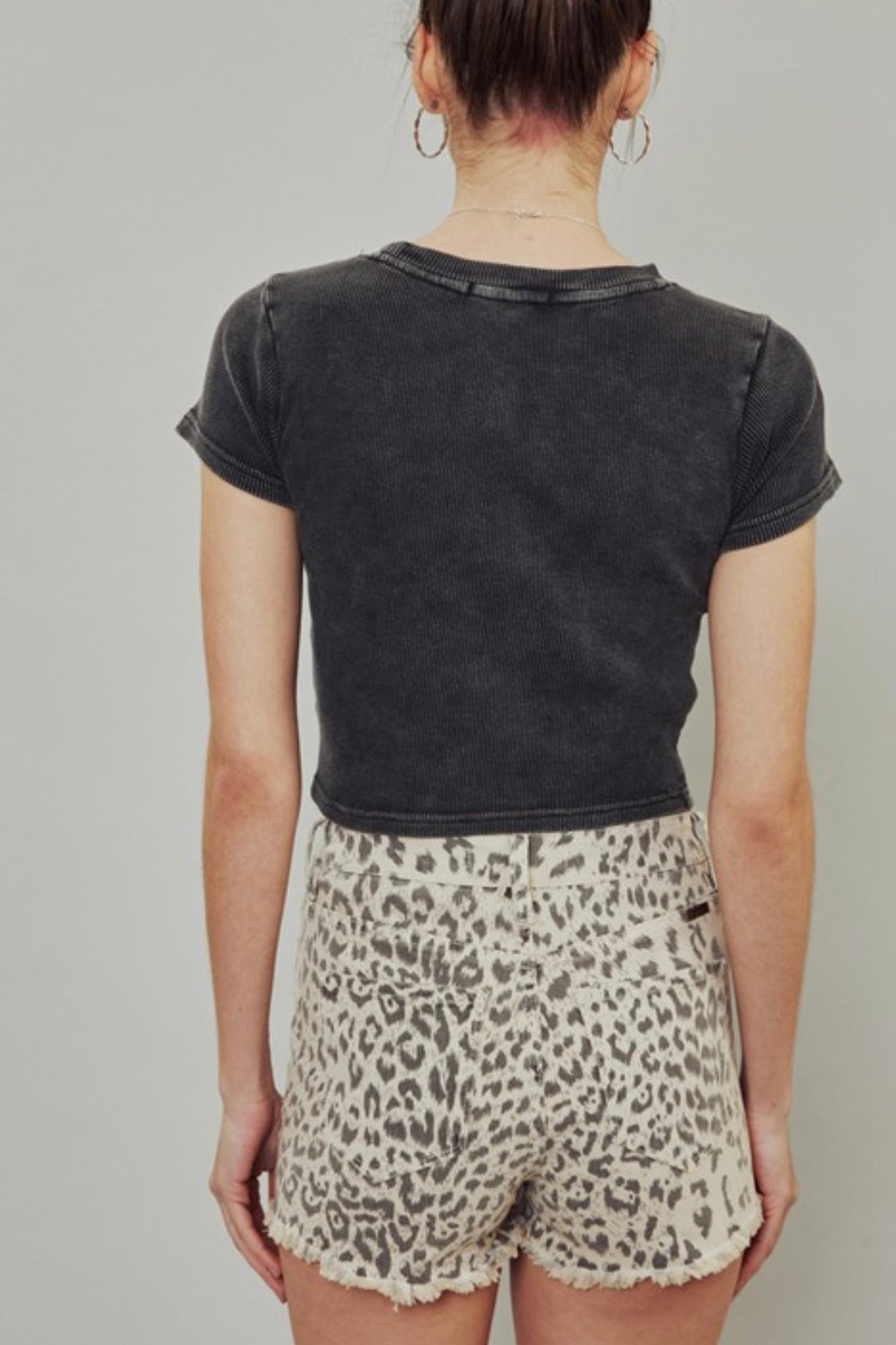 DEL REY HIRISE LEOPARD PRINT SHORTS