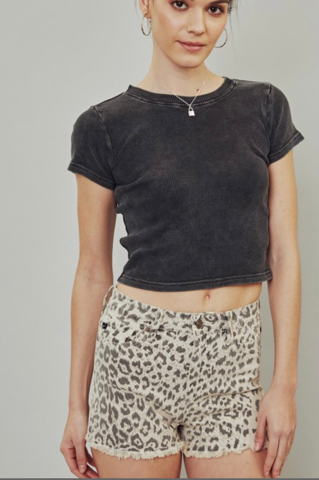 DEL REY HIRISE LEOPARD PRINT SHORTS