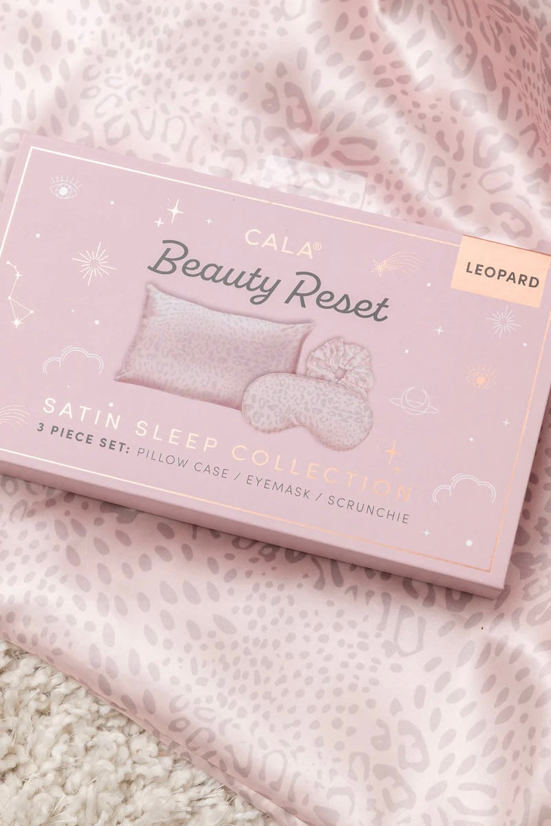 BEAUTY RESET SATIN SLEEP COLLECTION LEOPARD