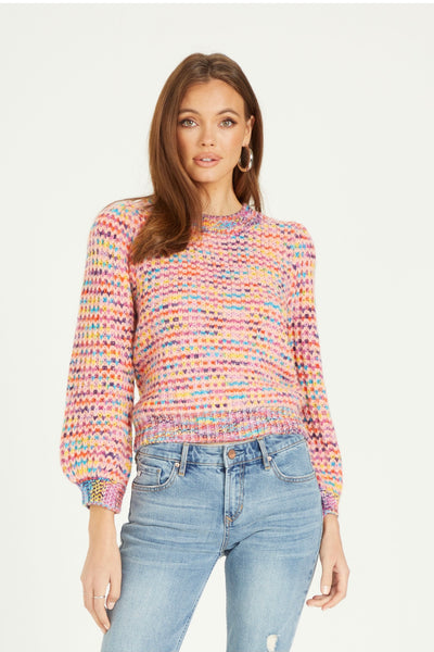 JASLYNN LONG SLEEVE CREW NECK RELAXED FIT SWEATER – The Hotpink Daisy