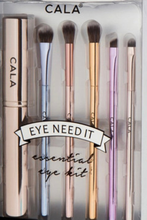 EYE NEED IT: MIXED METALS COSMETIC BRUSH SET