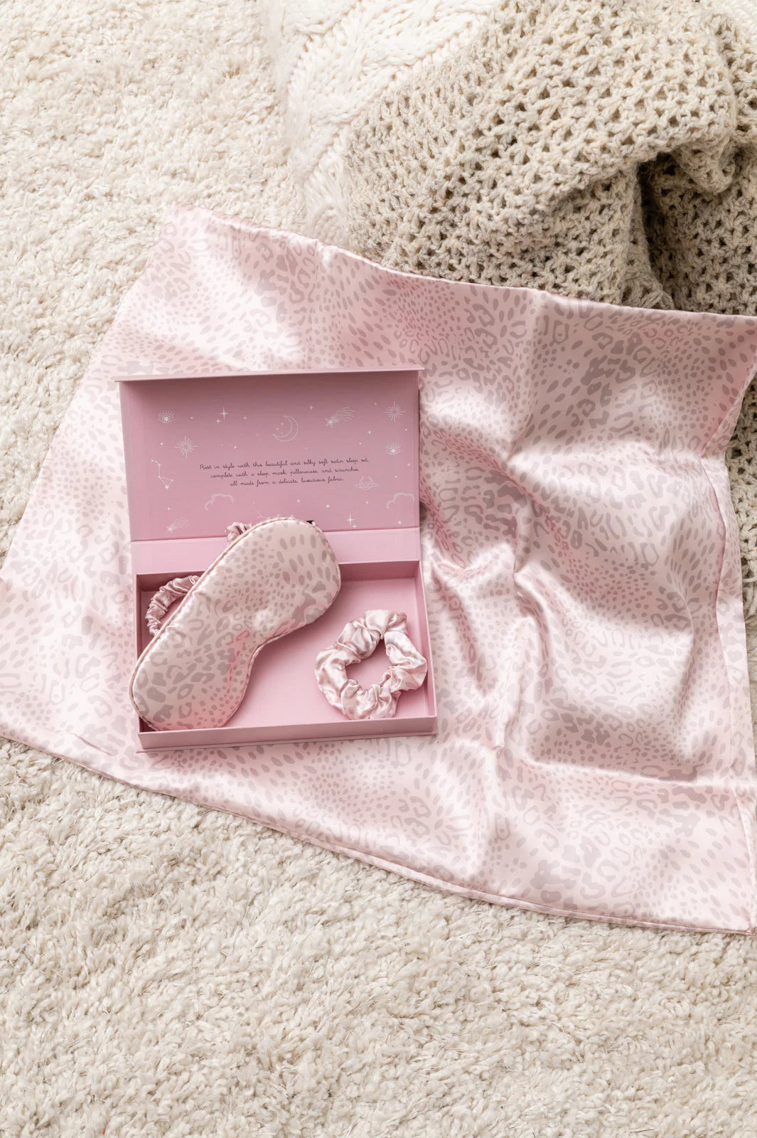 BEAUTY RESET SATIN SLEEP COLLECTION LEOPARD