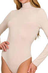 MOCK NECK LONG SLEEVE BODYSUIT