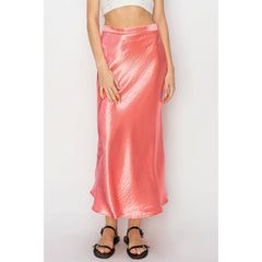 HIRISE SATIN MIDI SKIRT