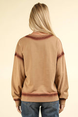 LONG SLEEVE OVERSIZED SWEATSHIRT WITH SPRAY DYE DETAIL