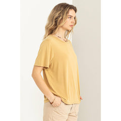 MODAL BOXY SHORT SLEEVE TEE