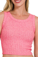 SOFT RIBBED CROP TANK TOP