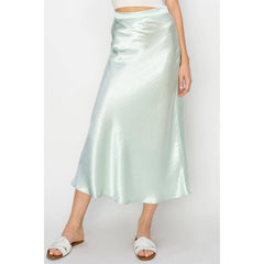 HIRISE SATIN MIDI SKIRT