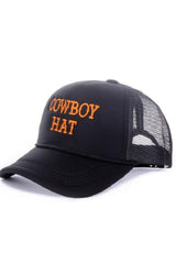 THE " COWBOY HAT " MESH BACK CAP