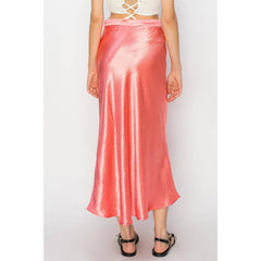 HIRISE SATIN MIDI SKIRT