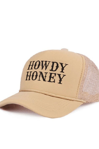 HOWDY HONEY MESH BACK CAP