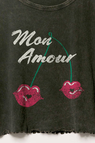 CHERRY LIPS LETTUCE EDGE GRAPHIC TEE