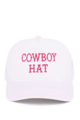 THE " COWBOY HAT " MESH BACK CAP