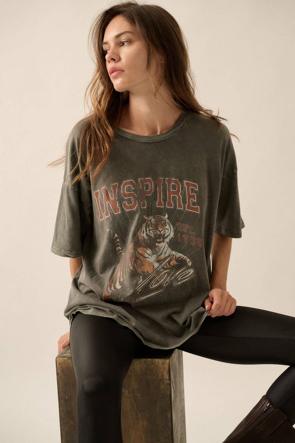 INSPIRE TIGER VINTAGE GRAPHIC TEE