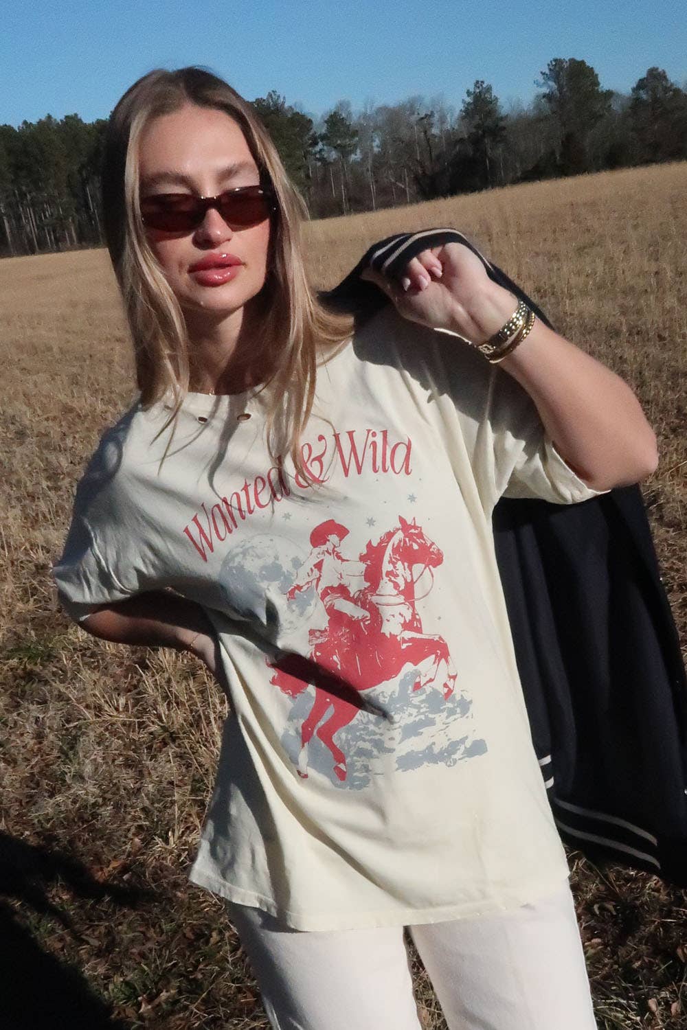 WANTED AND WILD GRAPHIC TEE