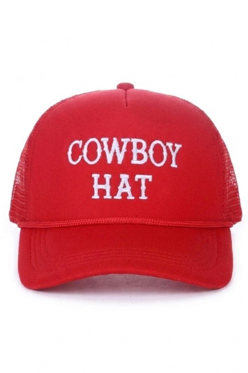 THE " COWBOY HAT " MESH BACK CAP
