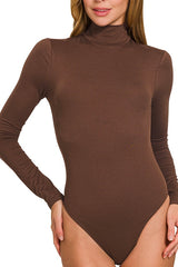 MOCK NECK LONG SLEEVE BODYSUIT