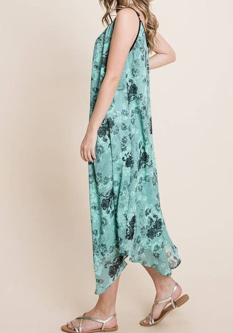 chiffon cami maxi dress ASOS DESIGN draped satin chiffon cami maxi dress in placement burgundy floral print