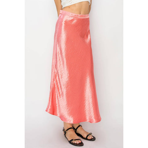 HIRISE SATIN MIDI SKIRT