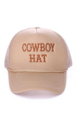 THE " COWBOY HAT " MESH BACK CAP