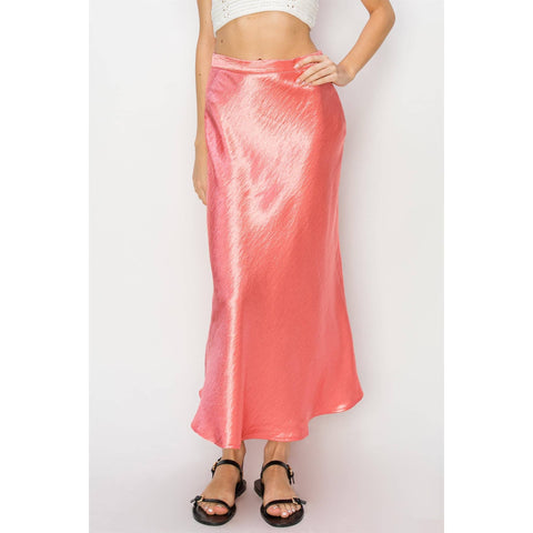 HIRISE SATIN MIDI SKIRT