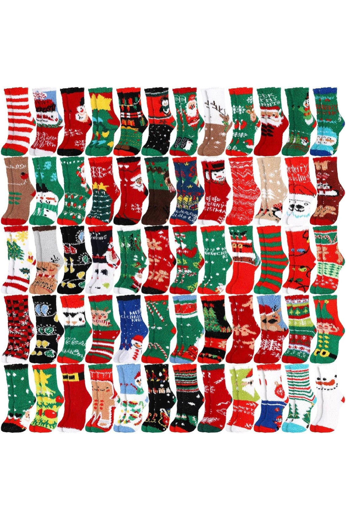 FUZZY CHRISTMAS SOCKS