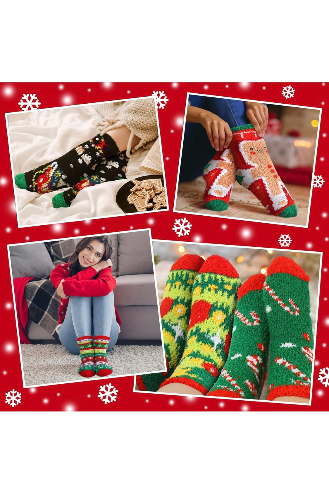 FUZZY CHRISTMAS SOCKS
