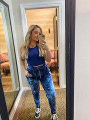 WIDE RIBBED RACER BACK CROP TOP