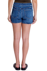 ASYMMETRICAL DENIM SKORT