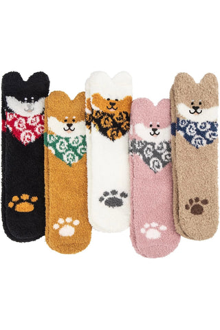FUZZY ANIMAL SOCKS