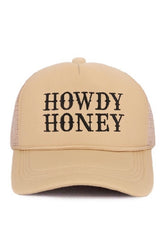 HOWDY HONEY MESH BACK CAP