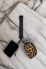 DUAL POUCH WRISTLET KEYCHAIN WALLET