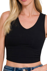 VNECK CROP TANK